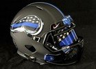 Minnesota Vikings Back The Blue Mini Football Helmet With Visor
