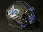 New Orleans Saints Back The Blue Mini Football Helmet.