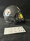 Pittsburgh Steelers Matte Blackout Mini Helmet With Numbers Kit🔥🔥🔥