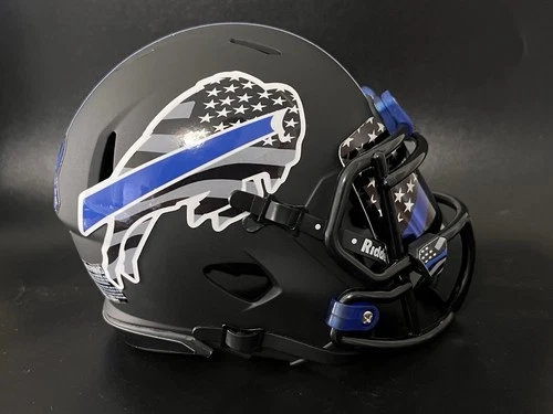 Buffalo Bills Back The Blue Mini Football Helmet🔥🔥🔥