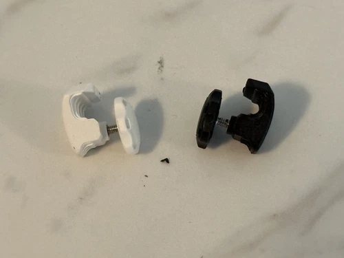 Football Mini Helmet Visor Clips (10 Sets) Black Or White Available