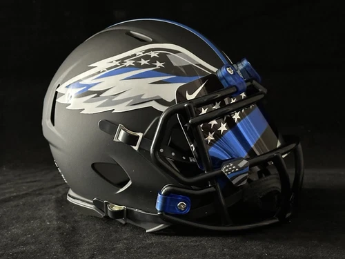 Philadelphia Eagles Back The Blue Mini Football Helmet🔥🔥🔥