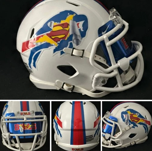 Buffalo Bills Superman mashup mini helmet