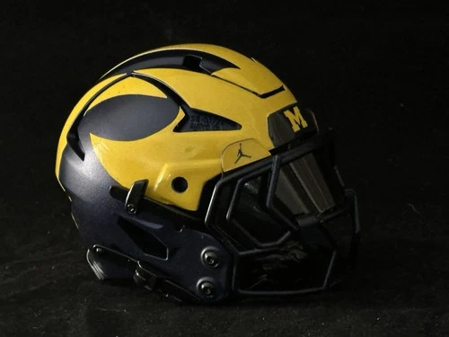 Michigan Wolverines 3D Printed Mini Axiom Helmet (softball sized)