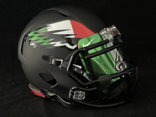 Philadelphia Eagles Italian American tribute Mini Football Helmet.