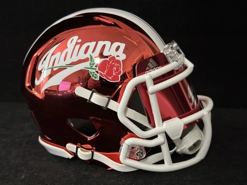Indiana Hoosiers Chrome Rose Bowl Mini Helmet with Retail Case and Visor