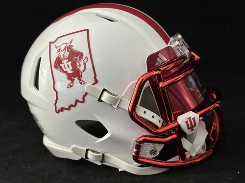 Indiana University Hoosier the Bison Mini Helmet with Visor  (no retail case)
