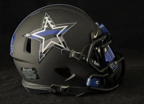 Dallas Cowboys Back The Blue Mini Helmet With Visor