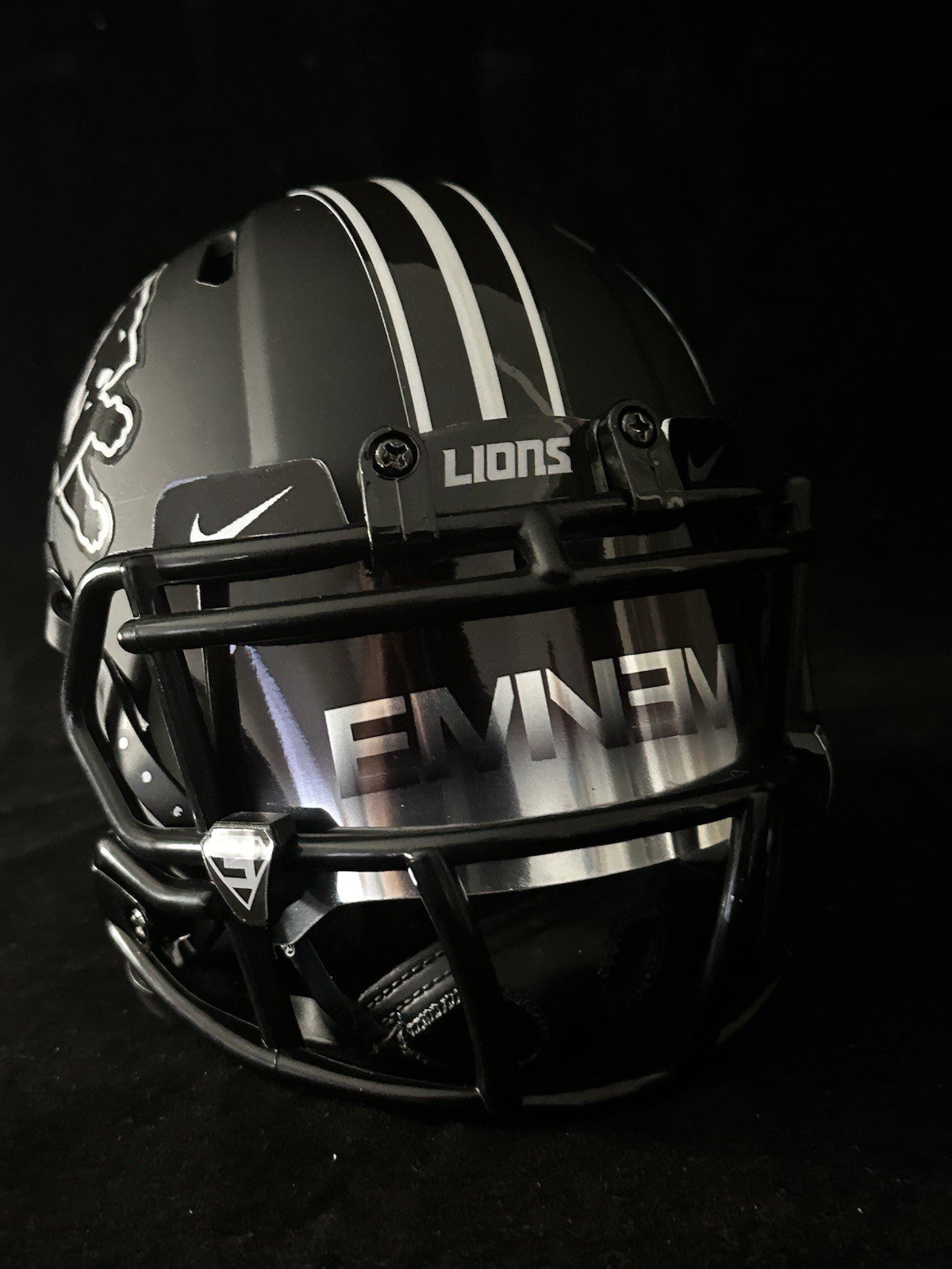 Eminem Detroit Lions Mashup Mini Helmet!