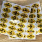 Michigan Wolverines Championship Award Decals For Full Sized Helmets (1.5” )
