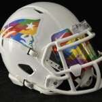 New England Patriots Autism Awareness Mini Helmet With Visor