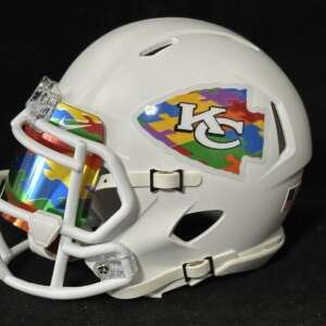 Kansas City Chiefs Autism Awareness Mini Helmet