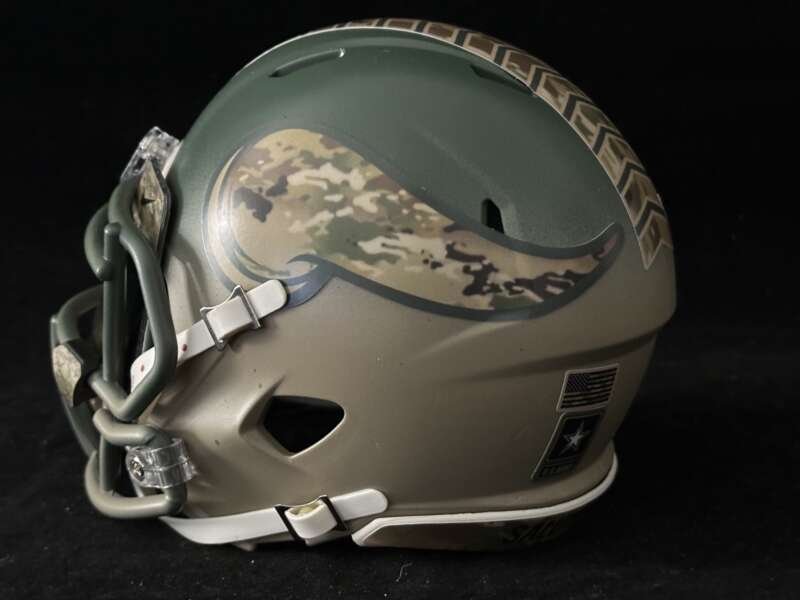 Vikings Salute to Service two tone design Mini Helmet