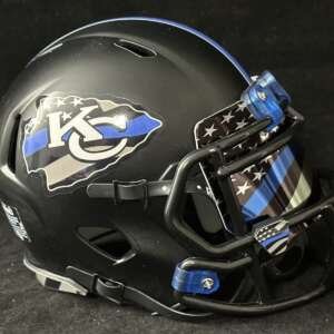 Kansas City Chiefs Back The Blue Mini Football Helmet🔥🔥🔥