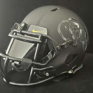 Colorado Buffaloes Blackout Mini Helmet 2024