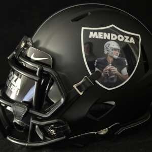 Fernando Mendoza Raiders Mini Helmet!