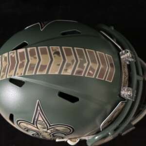 New Orleans Saints hand painted Salute to Service Mini Helmet