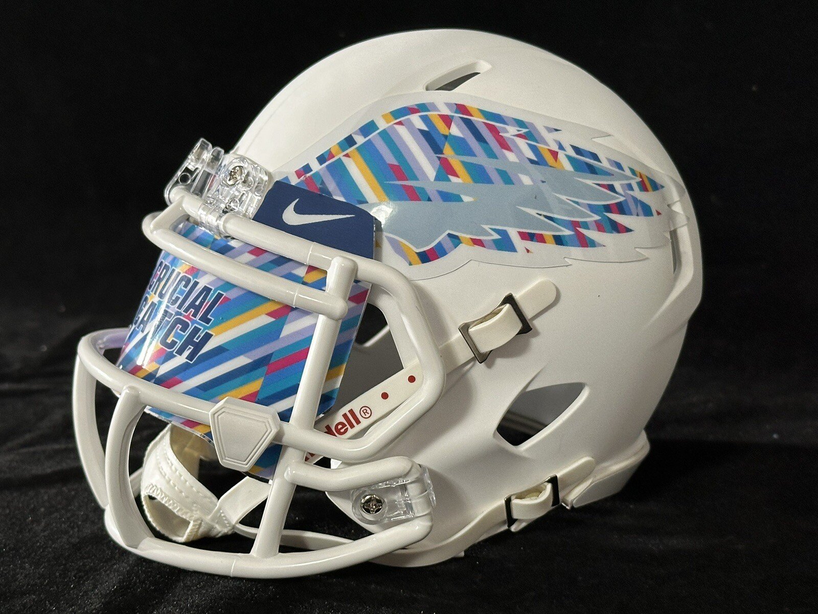 Eagles Crucial Catch Mini Helmet With Nike Visor!