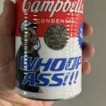 3 Collectable Novelty Vinyl Soup Labels Dan Campbell, Detroit Lions, Gift Idea