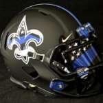 New Orleans Saints Back The Blue Mini Football Helmet