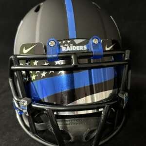 Las Vegas Raiders Back The Blue Mini Football Helmet🔥🔥🔥