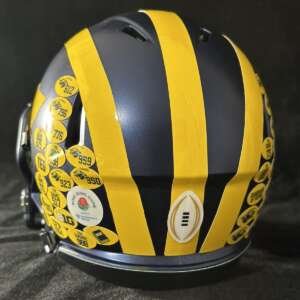 Michigan Wolverines National Championship Mini Helmet.