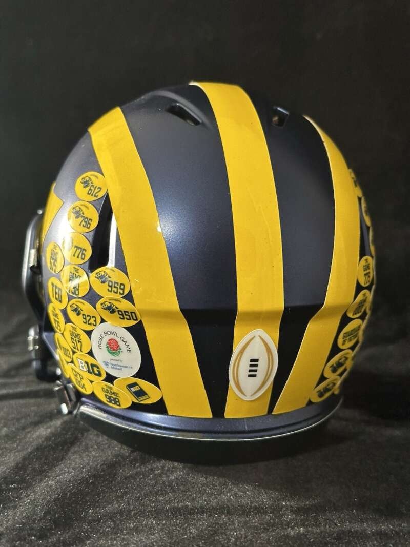 Michigan Wolverines National Championship Mini Helmet.