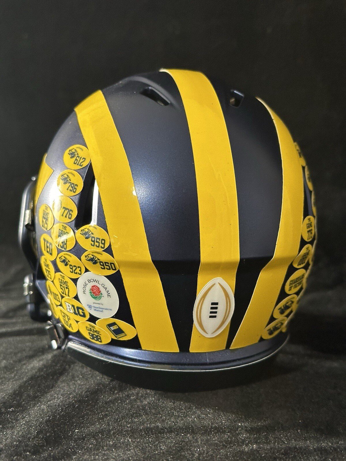 Michigan Wolverines National Championship Mini Helmet.