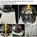 Pittsburgh Steelers Midi Helmet Vinyl Upgrade Decal Kit!