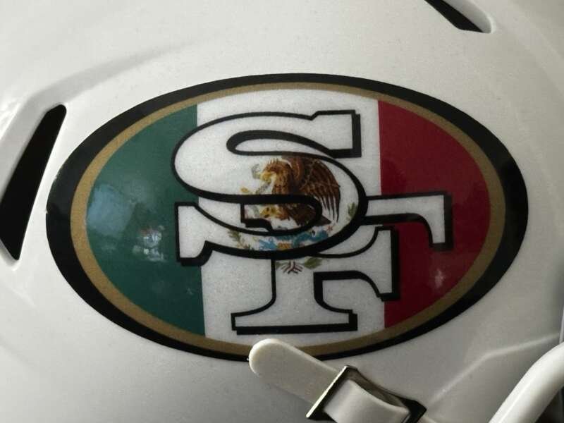49ers Mexico City Game Commemorative Mini Helmet With Visor 2026