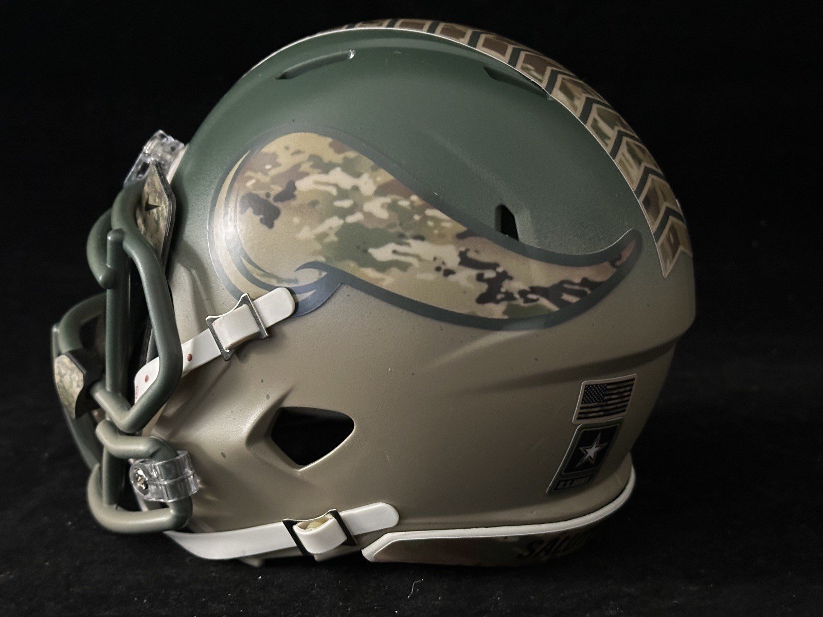 Vikings Salute to Service two tone design Mini Helmet