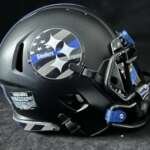 Pittsburgh Steelers Back The Blue Mini Football Helmet.