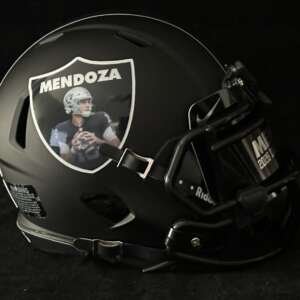 Fernando Mendoza Raiders Mini Helmet!