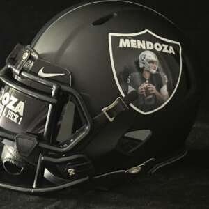 Fernando Mendoza Raiders Mini Helmet!