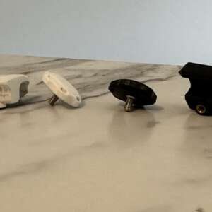 Football Mini Helmet Visor Clips (10 Sets) Black Or White Available