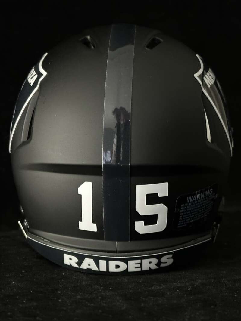 Fernando Mendoza Raiders Mini Helmet!