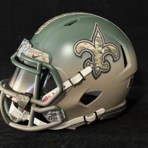 New Orleans Saints hand painted Salute to Service Mini Helmet
