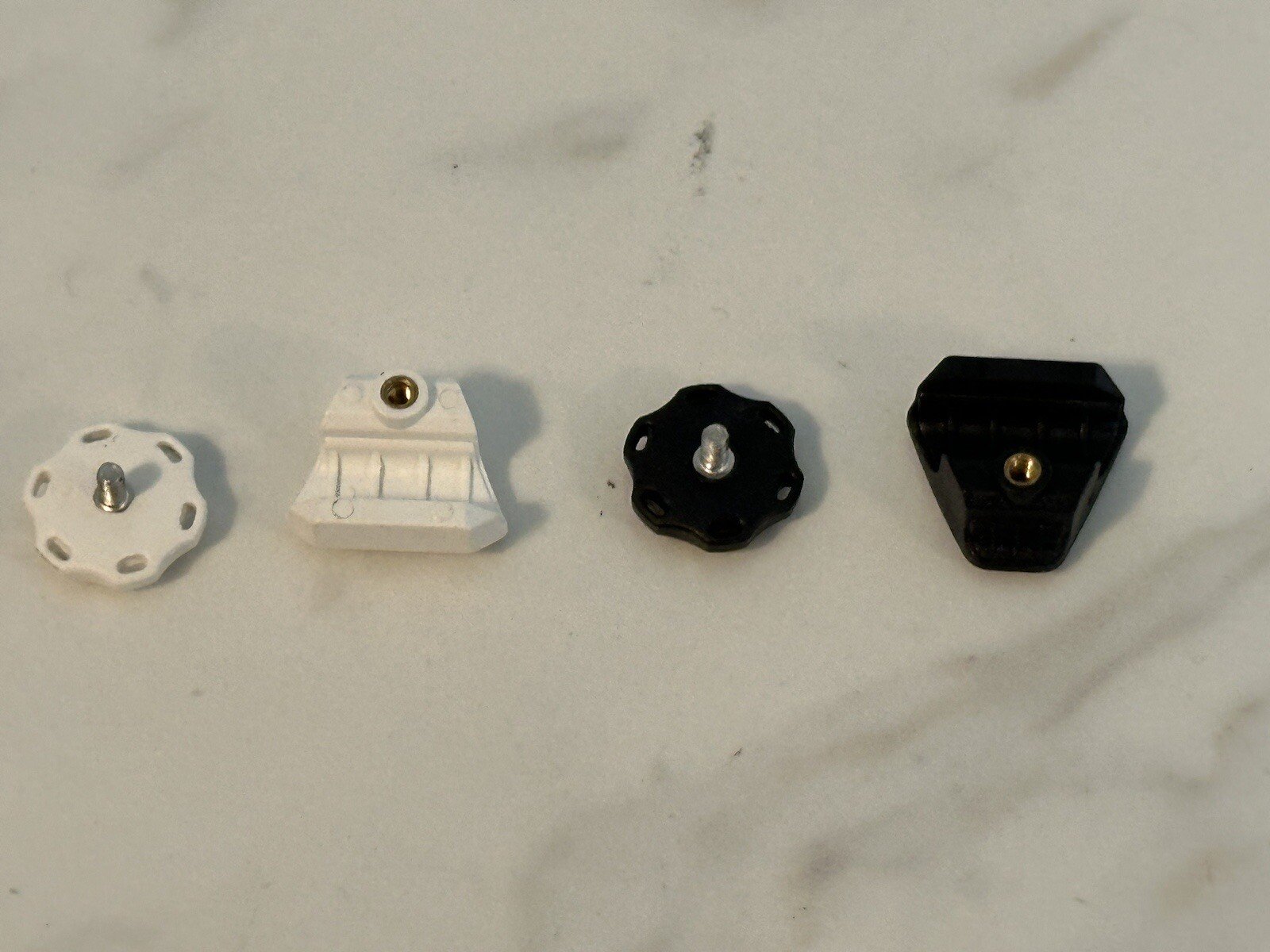 Football Mini Helmet Visor Clips (10 Sets) Black Or White Available