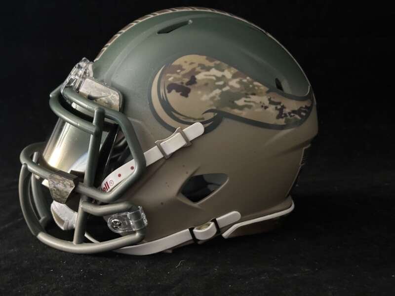 Vikings Salute to Service two tone design Mini Helmet
