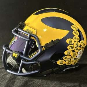 Michigan Wolverines National Championship Mini Helmet.