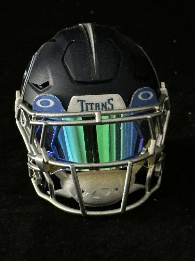 Tennessee Titans Pocket Size 3D Printed Speedflex Helmet.