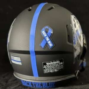 Washington Commanders Red Skins Back The Blue Mini Helmet.