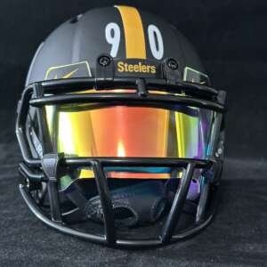 Pittsburgh Steelers Matte Blackout Mini Helmet With Numbers Kit🔥🔥🔥