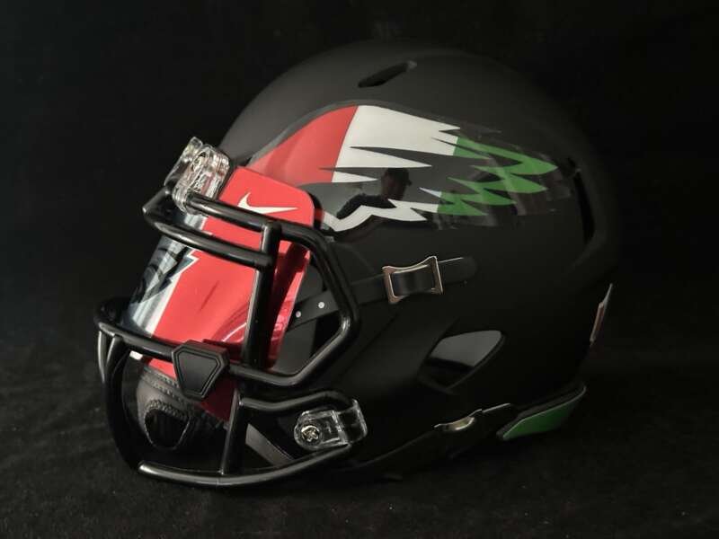 Philadelphia Eagles Italian American tribute Mini Football Helmet.