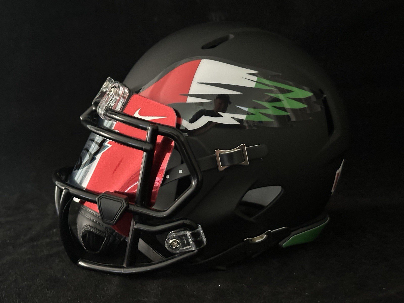 Philadelphia Eagles Italian American tribute Mini Football Helmet.