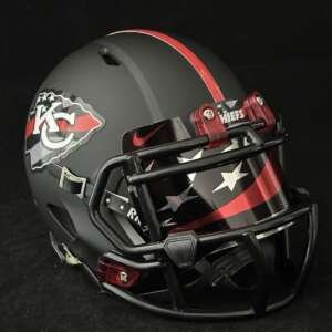 Kansas City Chiefs First Responders Tribute Mini Helmet With Visor