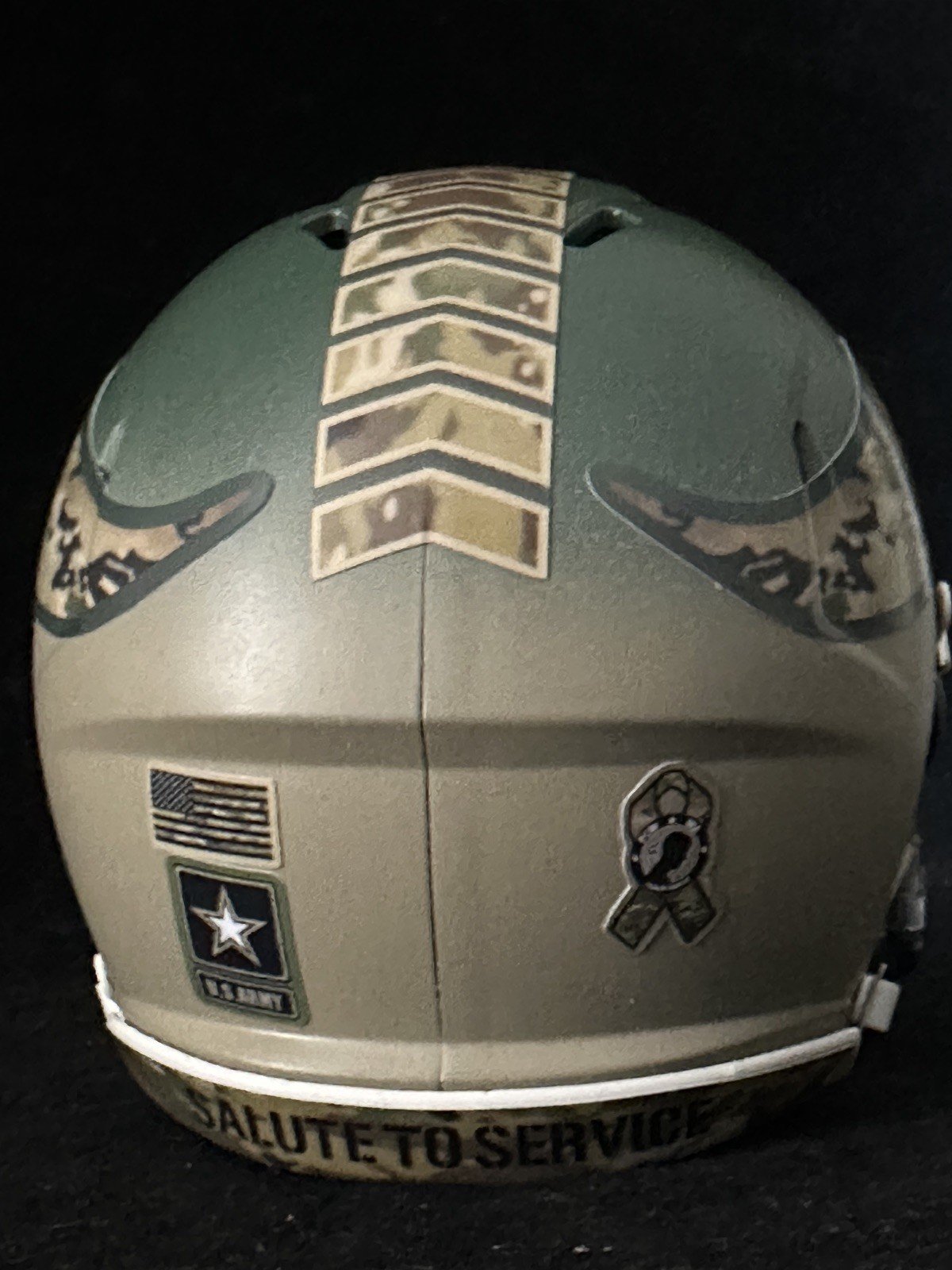 Vikings Salute to Service two tone design Mini Helmet