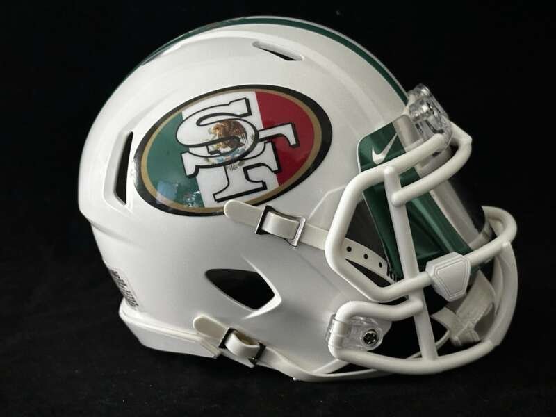49ers Mexico City Game Commemorative Mini Helmet With Visor 2026