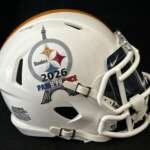 Steelers NFL Paris France Game 2026 Mini Helmet With French Flag Visor!
