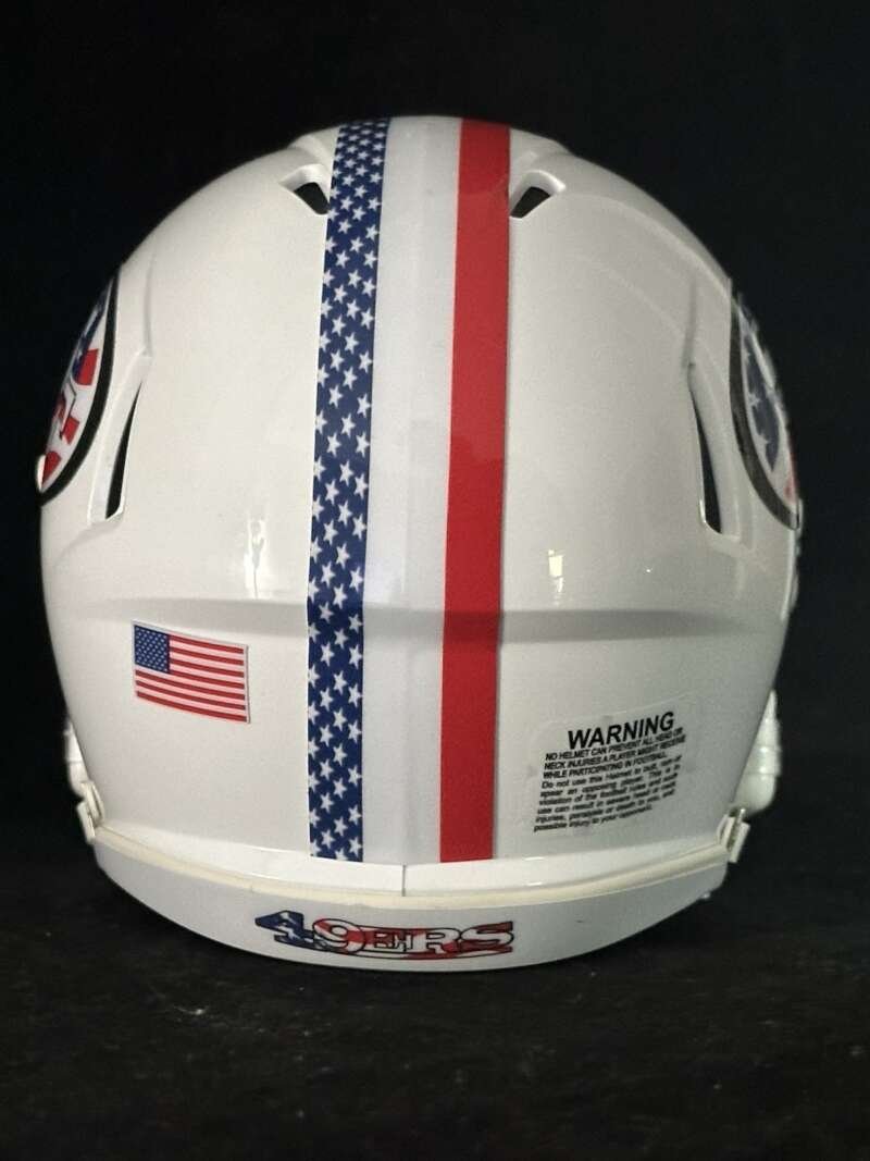San Francisco 49ers Star Spangled Banner Americas 250th Tribute Mini Helmet